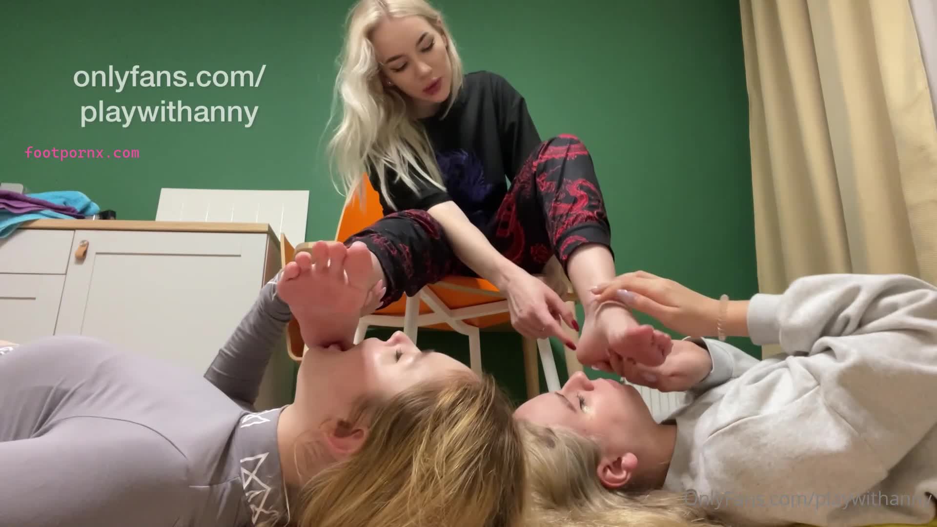 playwithanny foot worship lesbians sock smelling and feet  13