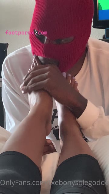 100ktoes ebony footjob on bbc 12