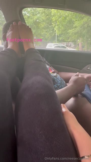 reesecupfeet foot worship car session 3