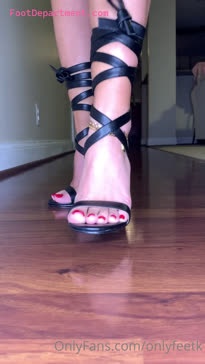 onlyfeetk high heels sexy red toes foot showcase