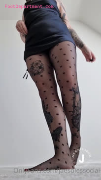 jaesolessocial stocking and high heels