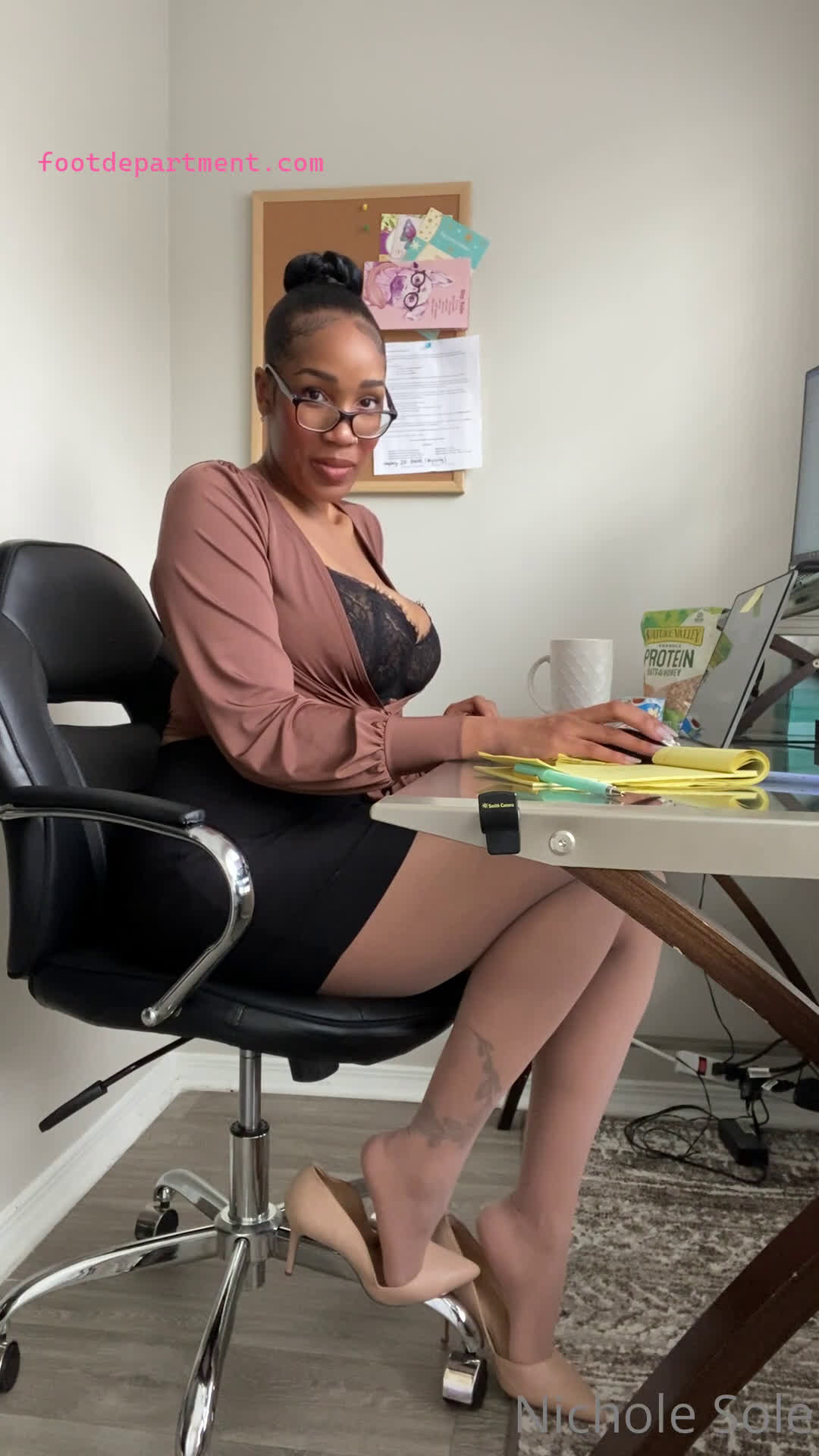 nichole.sole joi teacher feet footstockings