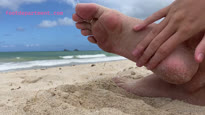 goddesstalltasha2 sandy feet public foot play