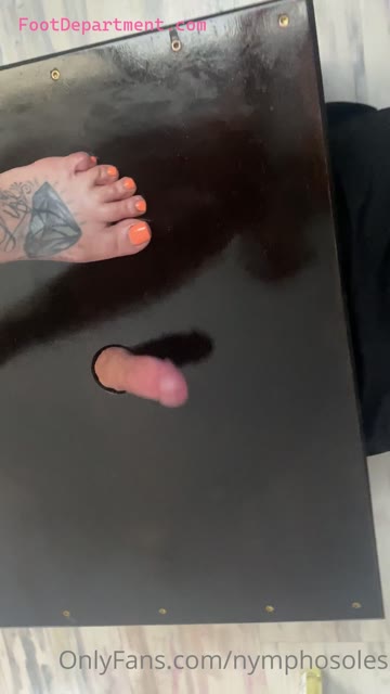 nymphosoles foot stomping on dick ball busting